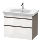 Duravit Meuble sous-lavabo DuraStyle 73x44,8 cm, blanc hg/b ma, 2 tiroirs, suspendu
