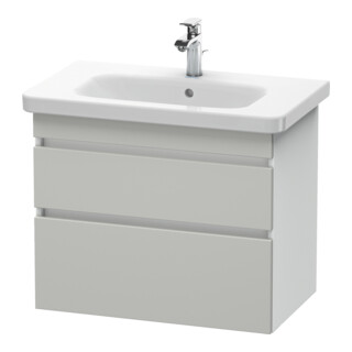 Duravit Meuble sous lavabo DuraStyle 73x44,8 cm, blanc mat, 2 tiroirs, suspendu