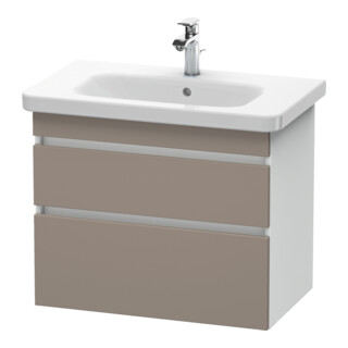 Duravit Meuble sous lavabo DuraStyle 73x44,8 cm, blanc mat, 2 tiroirs, suspendu