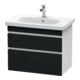Duravit Meuble sous-lavabo DuraStyle 73x44,8 cm, blanc œuf/blanc, 2 tiroirs, suspendu-1