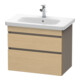 Duravit Meuble sous lavabo DuraStyle 73x44,8 cm, blanc œuf mat, 2 tiroirs, suspendu-1