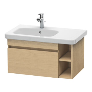 Duravit Meuble sous lavabo DuraStyle 73x44,8 cm, cuve à gauche, chêne naturel, 1 tiroir