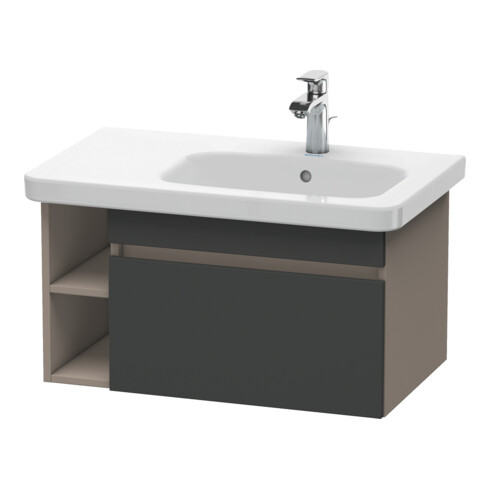 Duravit Meuble sous-lavabo DuraStyle 73x44,8 cm, D, graphite mat/bas, 1 tiroir