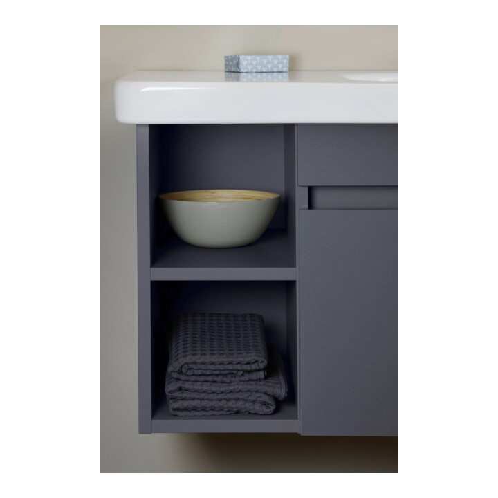 Duravit Meuble sous-lavabo DuraStyle 73x44,8 cm, D, graphite mat/bas, 1 tiroir