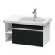 Duravit Meuble sous-lavabo DuraStyle 73x44,8 cm, Droit, Blanc/Bois, 1 tiroir-1