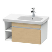 Duravit Meuble sous-lavabo DuraStyle 73x44,8 cm, Droit, Chêne naturel/blanc, 1 tiroir