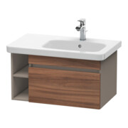 Duravit Meuble sous-lavabo DuraStyle 73x44,8 cm, Droit, Noyer naturel/Blanc mat, 1 tiroir