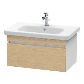 Duravit Meuble sous-lavabo DuraStyle 73x44,8 cm, E chêne naturel/blanc, 1 tiroir, suspendu