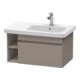 Duravit Meuble sous lavabo DuraStyle 73x44,8 cm, évier à droite, base mate, 1 tiroir-1