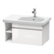 Duravit Meuble sous lavabo DuraStyle 73x44,8 cm, évier à droite, base mate, 1 tiroir