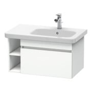 Duravit Meuble sous lavabo DuraStyle 73x44,8 cm, évier à droite, blanc mat, 1 tiroir-1