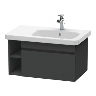 Duravit Meuble sous-lavabo DuraStyle 73x44,8 cm, évier à droite, graph ma, 1 tiroir