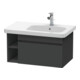 Duravit Meuble sous-lavabo DuraStyle 73x44,8 cm, évier à droite, graph ma, 1 tiroir-1