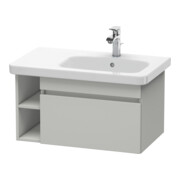 Duravit Meuble sous lavabo DuraStyle 73x44,8 cm, évier à droite, gris béton, 1 tiroir-1