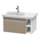 Duravit Meuble sous lavabo DuraStyle 73x44,8 cm, évier à gauche, blanc mat, 1 tiroir-1