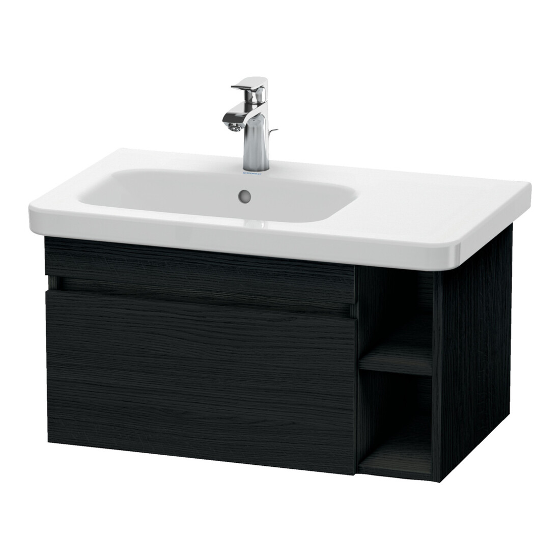 Duravit Meuble sous lavabo DuraStyle 73x44,8 cm, évier à gauche, blanc œuf, 1 tiroir