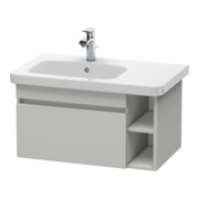 Duravit Meuble sous lavabo DuraStyle 73x44,8 cm, évier à gauche, gris béton, 1 tiroir
