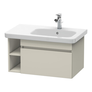 Duravit Meuble sous lavabo DuraStyle 73x44,8 cm, évier droit, taupe, 1 tiroir