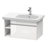 Duravit Meuble sous lavabo DuraStyle 73x44,8 cm, évier droite, blanc brillant, 1 tiroir-1