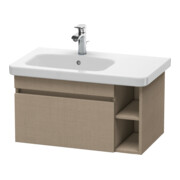 Duravit Meuble sous lavabo DuraStyle 73x44,8 cm, évier gauche, lin, 1 tiroir