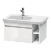 Duravit Meuble sous lavabo DuraStyle 73x44,8 cm, G, blanc brillant/blanc mat, 1 tiroir