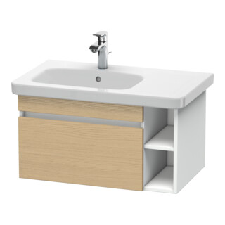 Duravit Meuble sous-lavabo DuraStyle 73x44,8 cm, G gauche, Ei naturel/blanc mat, 1 tiroir