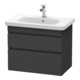 Duravit Meuble sous-lavabo DuraStyle 73x44,8 cm, graphite mat, 2 tiroirs, suspendu-1