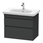 Duravit Meuble sous-lavabo DuraStyle 73x44,8 cm, graphite mat, 2 tiroirs, suspendu