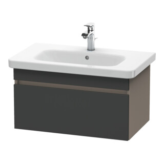 Duravit Meuble sous lavabo DuraStyle 73x44,8 cm, gris, 1 tiroir, suspendu