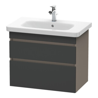 Duravit Meuble sous-lavabo DuraStyle 73x44,8 cm, gris, 2 tiroirs, suspendu