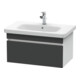 Duravit Meuble sous-lavabo DuraStyle 73x44,8 cm, gris m/we ma, 1 tiroir, suspendu-1