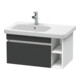 Duravit Meuble sous lavabo DuraStyle 73x44,8 cm, L G, gris mat/we ma, 1 tiroir-1