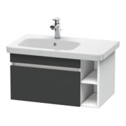 Duravit Meuble sous lavabo DuraStyle 73x44,8 cm, L G, gris mat/we ma, 1 tiroir