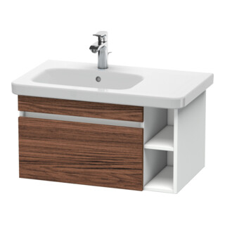 Duravit Meuble sous-lavabo DuraStyle 73x44,8 cm, L G, N foncé/blanc, 1 tiroir