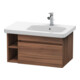 Duravit Meuble sous lavabo DuraStyle 73x44,8 cm, lavabo à droite, noyer naturel, 1 tiroir-1