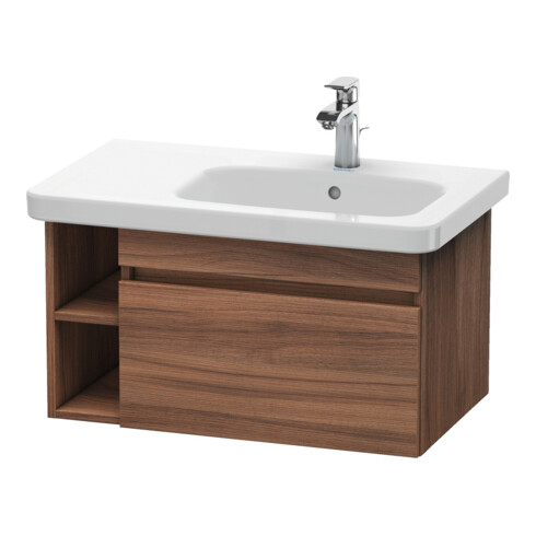 Duravit Meuble sous lavabo DuraStyle 73x44,8 cm, lavabo à droite, noyer naturel, 1 tiroir