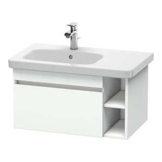 Duravit Meuble sous-lavabo DuraStyle 73x44,8 cm, lavabo gauche, blanc mat, 1 tiroir