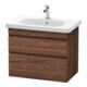 Duravit Meuble sous-lavabo DuraStyle 73x44,8 cm, noyer foncé, 2 tiroirs, suspendu-1