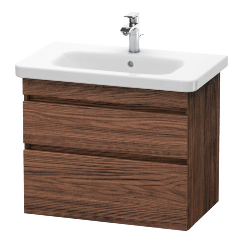 Duravit Meuble sous-lavabo DuraStyle 73x44,8 cm, noyer foncé, 2 tiroirs, suspendu