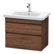 Duravit Meuble sous-lavabo DuraStyle 73x44,8 cm, noyer foncé, 2 tiroirs, suspendu