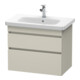 Duravit Meuble sous lavabo DuraStyle 73x44,8 cm, Taupe, 2 tiroirs, suspendu-1