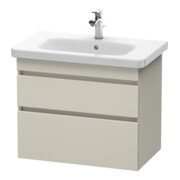 Duravit Meuble sous lavabo DuraStyle 73x44,8 cm, Taupe, 2 tiroirs, suspendu