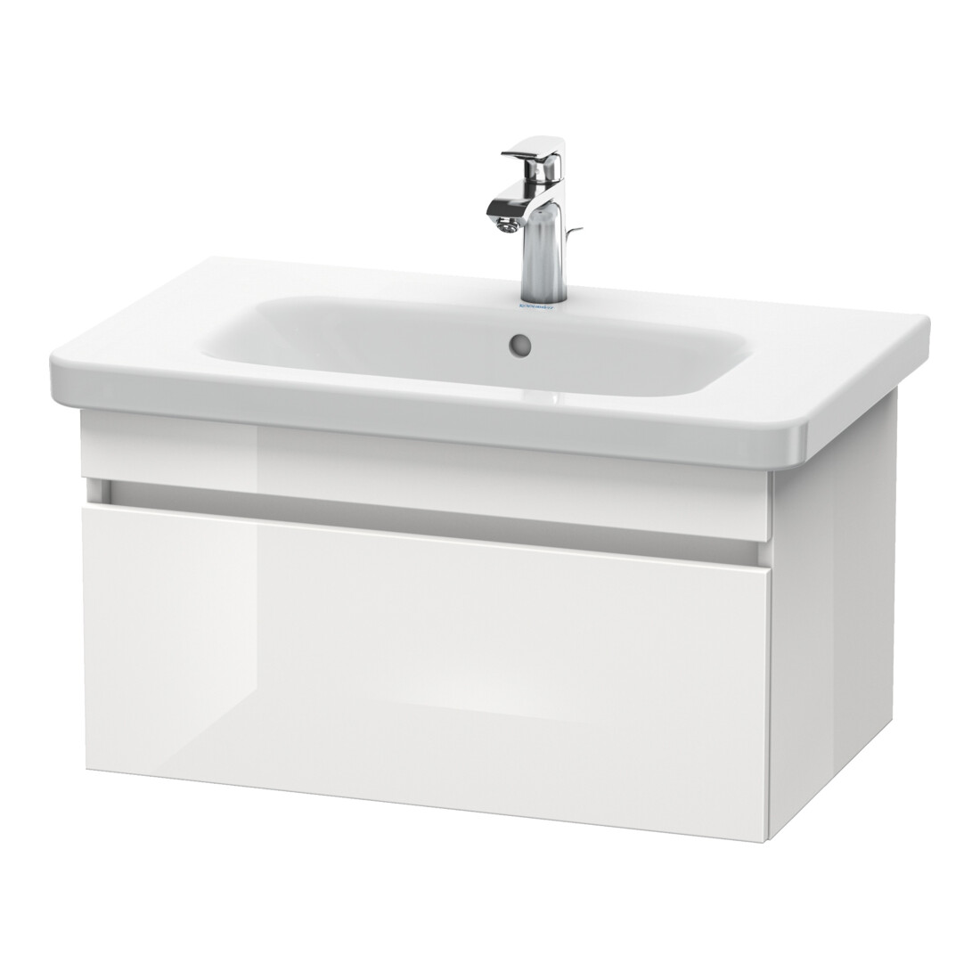 Duravit Meuble sous lavabo DuraStyle 73x44,8 cm, taupe/blanc mat, 1 tiroir, suspendu