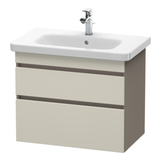 Duravit Meuble sous-lavabo DuraStyle 73x44,8 cm, taupe/mat, 2 tiroirs, suspendu