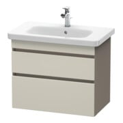 Duravit Meuble sous-lavabo DuraStyle 73x44,8 cm, taupe/mat, 2 tiroirs, suspendu-1