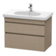 Duravit Meuble sous lavabo DuraStyle 80x45,3 cm, beige, 2 tiroirs, suspendu-1
