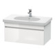 Duravit Meuble sous lavabo DuraStyle 80x45,3 cm, blanc brillant/blanc mat, 1 tiroir, suspendu-1