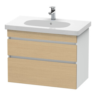 Duravit Meuble sous-lavabo DuraStyle 80x45,3 cm, blanc mat, 2 tiroirs, suspendu