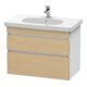 Duravit Meuble sous-lavabo DuraStyle 80x45,3 cm, blanc mat, 2 tiroirs, suspendu-1