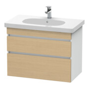 Duravit Meuble sous-lavabo DuraStyle 80x45,3 cm, blanc mat, 2 tiroirs, suspendu